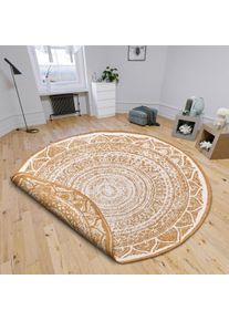 Hanse Home Vloerkleed Siruma omkeerbaar tapijt Binnen & buiten, dubbelzijdig, oosters, tapijt, tuin, gang moderne vloerkleden geel