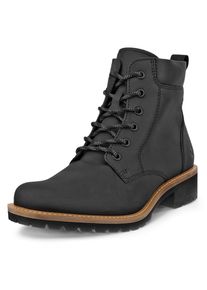 Ecco Veterschoenen ELAINA Veterenkellaars, boots met profielzool dames veterlaarsjes maat 39 zwart