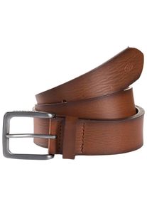 Tom Tailor Leren riem TTSCOTT 3,5 cm breed, herenriem, jeans en casual, tot maat 120 heren riemen maat 105 bruin