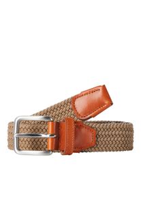 Jack & Jones Jack & Jones Stretch riem JACSPRING WOVEN BELT NOOS heren riemen maat 80 beige
