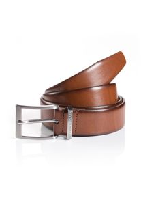 Tom Tailor Leren riem TTBILL 3.5 cm brede herenriem, vrijetijd- en pakriem, tot maat 120 heren riemen maat 120 bruin