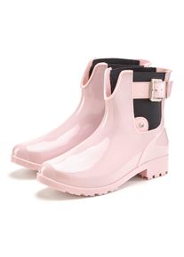 Vivance Rubberlaarsjes Instaplaarzen, boots Gummistiefels in Chelsea-look, Instapschoenen, Laarzen, Laarzen VEGAN dames laarsjes maat 36 roze