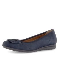 Gabor Ballerina's Florence , comfort schoen, zakelijke schoen, elastische afwerking, comfortbreedte g (= breed) dames klassieke ballerina's maat 39