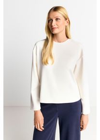 Rich & Royal Rich & Royal Sweatshirt 2409 T Peach Crew oversneden schouders, zachte greep, ronde hals dames truien & sweaters maat M wit