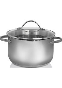 Kr&uuml;ger Kr&uuml;ger Kookpan Inductie (1-delig) kookpannen zilver(kleur)