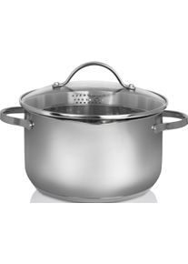 Kr&uuml;ger Kr&uuml;ger Kookpan Inductie (1-delig) kookpannen zilver(kleur)