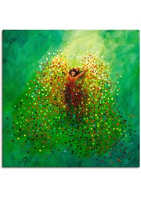 Artland Artprint Zichzelf vieren als artprint op linnen, muursticker in verschillende maten foto schilderijen groen