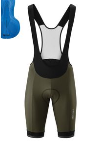Gonso Fietsbroek SITIVO Bib M Heren fietsbroek, innovatieve padding, bretel-fietsbroek, Tight Fit unisex outdoorbroeken maat L groen