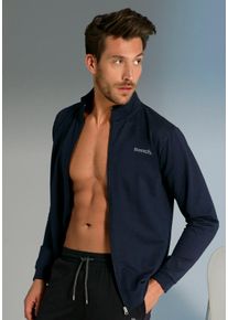 Bench. Loungewear Sweatvest met zijzakken, van lichte en comfortabele sweatstof unisex sweatvesten maat 48/50 (M) blauw