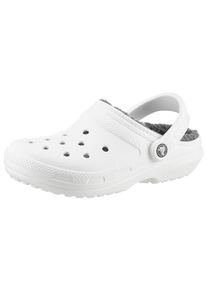 Crocs Pantoffels Classic Lined Clog Tuinclogs, slippers, clogs, met knuffelig faux-bont unisex pantoffels maat 45 wit