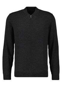 Ragman Gebreid fleecejack heren jassen maat L (50/52) grijs