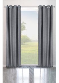 Bruno Banani Verduisteringsgordijn Bela ondoorzichtig, mêlee, verschillende maten (1 stuk) kant & klaar gordijnen maat 3 grijs