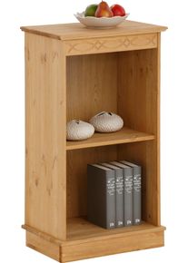 Home Affaire Boekenkast Indra van massief dennenhout, in verschillende hoogtes, met fsc boekenkasten beige