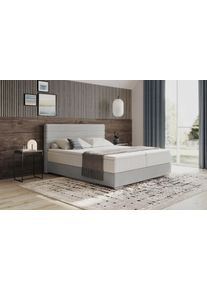 Mr. Couch Boxspring Stratus 2 incl. matrassen en bedlades boxsprings maat Cord grijs