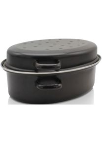 Krüger Krüger Braadpan met chroomrand, inductie braadpannen zwart