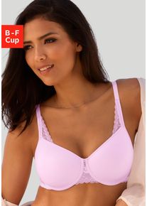 Lascana Minimizer-bh met spacer-schalen en beugels, basic lingerie dames minimizer bh's maat F roze
