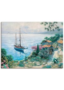 Artland Artprint De baai als artprint op linnen, muursticker in verschillende maten foto schilderijen groen