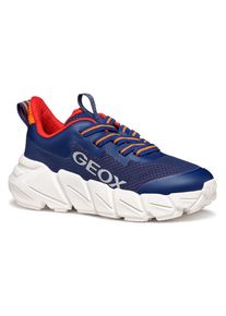 Geox Sneakers J FLEXYPER FAST BOY , chunky sneaker, loopschoen, sportschoen met praktische elastische band kinderen sneakers laag maat 30 blauw