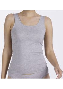 Nina von C. Hemd Light & Easy basic, zacht, ademend, comfortabel, ronde hals dames armloze tops maat 38 grijs