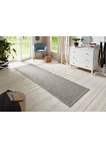 Hanse Home Loper Nature 500 Platweefsel, in- & outdoor, antislip, hal, keuken, tuin, terras lopers maat 51 grijs