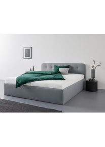 WESTFALIA Polsterbetten Gestoffeerd bed Rostock ook verkrijgbaar met extra opbergruimte en verstelbare hoofdsteunen bedden maat Fijne structuurstof