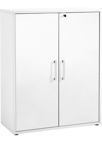 FMD Ordnerrek Calvi in 2 hoogtes, veel opbergruimte, verstelbare planken, uitbreidbaar, breedte: 89 cm boekenkasten wit