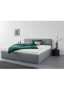 WESTFALIA Polsterbetten Gestoffeerd bed Rostock ook verkrijgbaar met extra opbergruimte en verstelbare hoofdsteunen bedden maat Fijne structuurstof