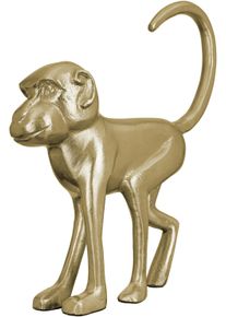 Gilde Dierfiguur Sculptuur Monkey (1 stuk) beelden & sculpturen goud(kleur)