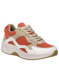 Josef Seibel Sneakers met sleehak Lissi 13 , sportschoen, vrijetijdsschoen, veterschoen met plateau en sleehak dames sleehak sneakers maat 36 wit