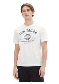 Tom Tailor T-shirt met grote logo-frontprint heren t-shirts maat XXXL wit