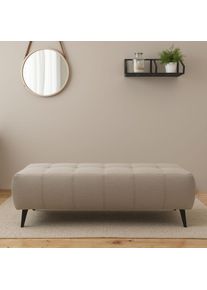 DOMO collection Hocker Trento, met sledevoet of enkele voet hockers maat Fijne structuurstof grijs