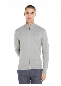 Tommy Hilfiger Cardigan PIMA ORG CTN CASHMERE ZIP THRU heren gebreide vesten maat M grijs