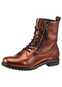 Ara Veterschoenen Liverpool Korte laarzen, biker boots in comfortabele wijdte G (= wijd) dames veterlaarsjes maat 4 (37) bruin