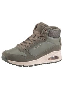 Skechers Sneakers met sleehak UNO-STACRE SHINE High top sneaker, veterboots met luchtkamer zool dames sleehak sneakers maat 35 groen