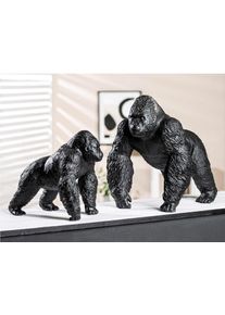 Casablanca by Gilde Dierfiguur Sculptuur Gorilla (1 stuk) beelden & sculpturen zwart