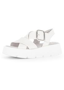 Gabor Sleehaksandaaltjes zomerschoen, sandaal, sleehak, met best fitting-uitrusting dames sandalen met sleehak maat 37 wit