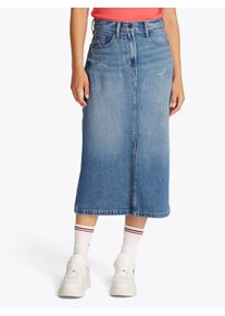 Tommy Jeans rok CLAIRE MIDI SKIRT BI8036 in midi-lengte, in blauwe was dames spijkerrokken maat 26 blauw
