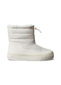 Calvin Klein Snowboots VULC FLATF SNOWBOOT NYLON MIX MG Winterlaarzen, winter enkellaars, warme voering, met CK-logo dames snowboots maat 37 wit