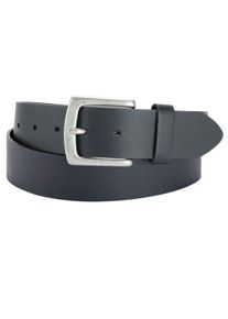 Bernd Götz BERND GÖTZ Leren riem met zilverkleurige gesp heren riemen maat 120 zwart