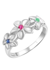 Firetti Ring Sieraad cadeau zilver 925 zilveren ring bloesem dames ringen maat 17 multicolor