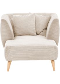 Inosign Loveseat Colori fauteuils maat Cord beige