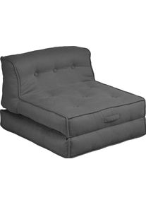 Inosign Fauteuil Pia Loungestoel in 2 afmetingen, met slaapfunctie en poef-functie. fauteuils maat Feinstruktur grijs