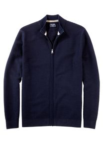 OLYMP Vest Opstaande kraag, regular fit heren gebreide vesten maat S blauw