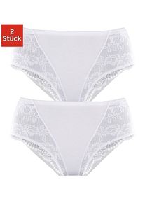 Petite Fleur Modellerende slip Bodyforming slip van elastische katoen (2 stuks, Set van 2) dames slips maat 36/38 wit