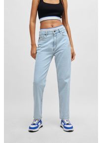 HUGO Blue Mom jeans Noe Straight fit jeans met hoge taille dames jeans maat 31 blauw