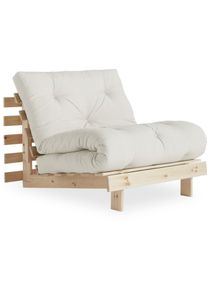 KARUP Slaapbank Daybed Roots Slaapbank – ??Gastenbed & Bank van FSC-Grenen bedden maat Katoenmix beige