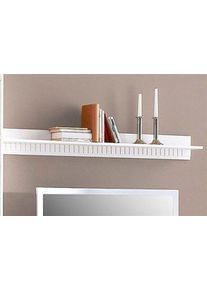 Home Affaire Wandrek Cubrix van massief grenenhout, in twee verschillende breedten wandplanken wit