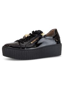 Gabor Plateausneakers met best fitting-uitrusting, vrijetijdsschoen, lage schoen, veterschoen dames lage sneakers maat 41 zwart