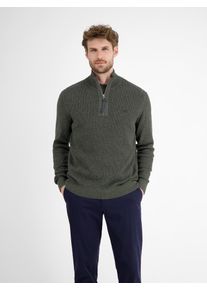 Lerros Schipperstrui Lerros Heren gebreide troyer in gemêleerde look heren truien maat L groen