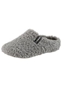 VERBENAS Pantoffels pantoffel, homeslipper, clog in knuffelige uitstraling dames pantoffels maat 35 grijs